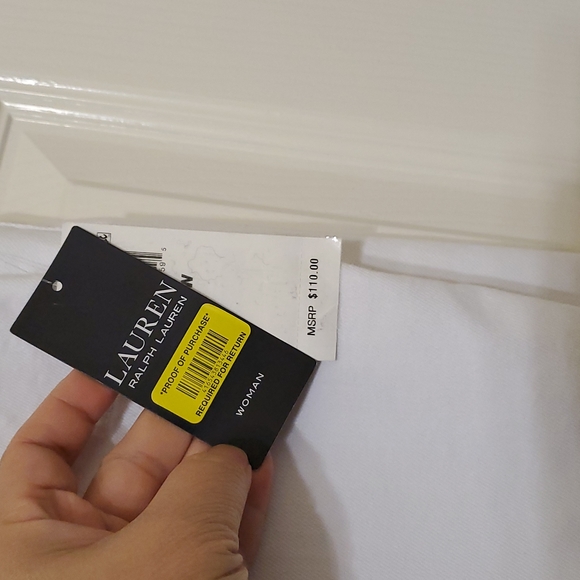 Ralph Lauren white high rise skinny crop jeans - Picture 4 of 8